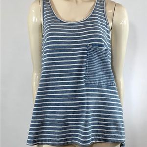 Life In Progress Striped Pocket Tank Top
